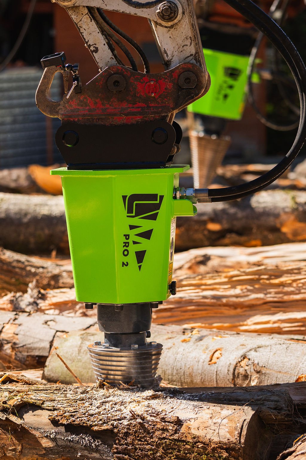 Holzspalter des Typs Sonstige Kegelspalter Bagger Erdbohrer PRO 2 1.100 ccm 65 Kw Holzkegel 260 x 500 mm, Neumaschine in Ingolstadt (Bild 10)