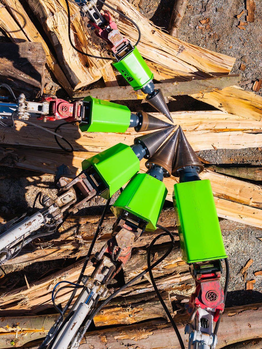 Holzspalter des Typs Sonstige Kegelspalter Bagger Erdbohrer PRO 2 1.100 ccm 65 Kw Holzkegel 260 x 500 mm, Neumaschine in Ingolstadt (Bild 18)