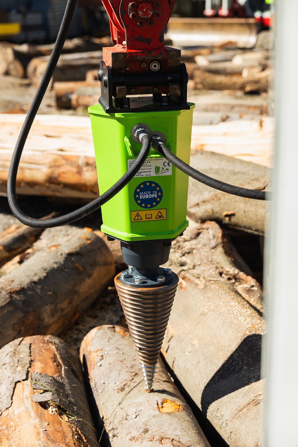 Holzspalter des Typs Sonstige Kegelspalter Erdbohrer Bagger PRO ECO 500 ccm Mit MS 01 30Kw Kegel 200 x 400 mm, Neumaschine in Ingolstadt (Bild 2)