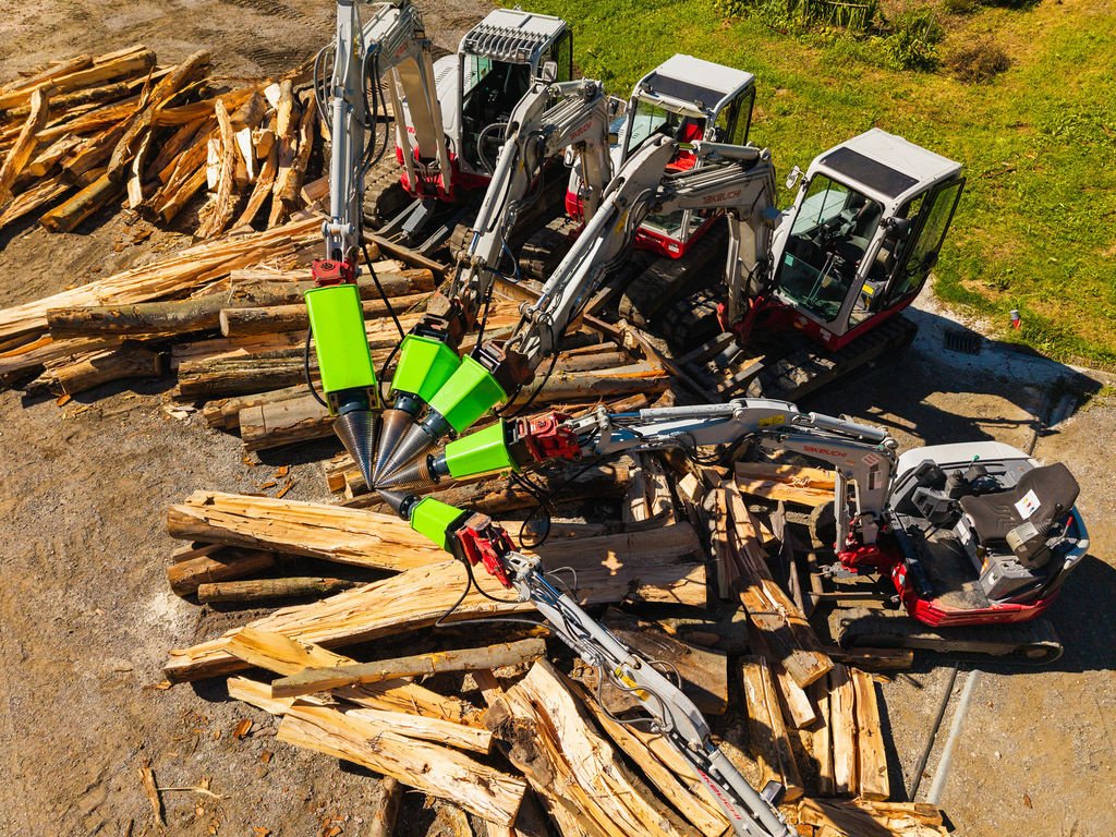 Holzspalter des Typs Sonstige Kegelspalter Erdbohrer Bagger PRO ECO 500 ccm Mit MS 01 30Kw Kegel 200 x 400 mm, Neumaschine in Ingolstadt (Bild 13)