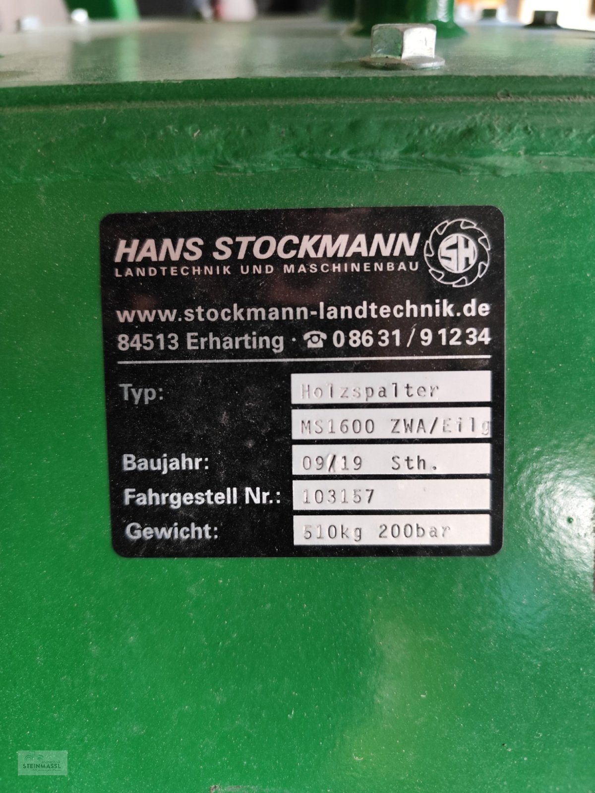 Holzspalter типа Stockmann MS 1600, Gebrauchtmaschine в Petting (Фотография 3)