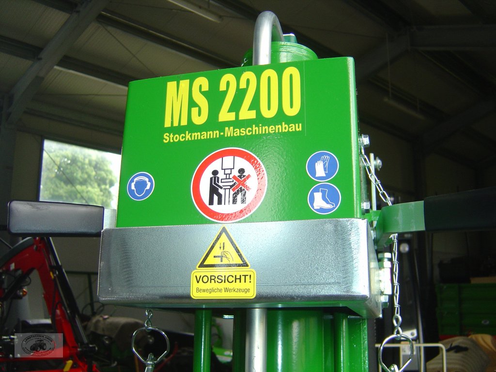 Holzspalter des Typs Stockmann MS 2200, *NEU* 22to., 120cmSpaltlänge, mit Eilgang, Eilgangpumpe und Gelenkwelle! *Profi-Holzspaltmaschine* Frachtfrei!, Neumaschine in Tschirn (Bild 12)