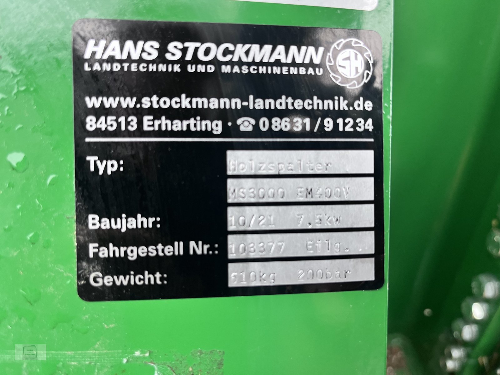 Holzspalter tip Stockmann MS3000 E, Gebrauchtmaschine in Gross-Bieberau (Poză 6)