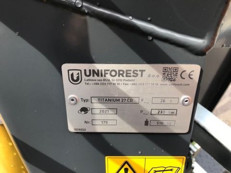 Holzspalter of the type Uniforest Holzspalter Titanium 27CD Zapfwelle 26to, Neumaschine in Tamsweg (Picture 9)