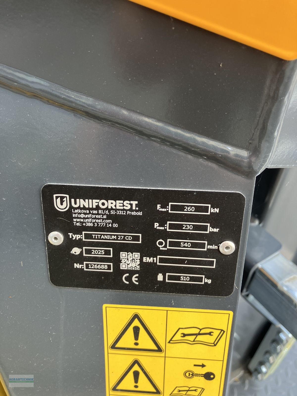 Holzspalter от тип Uniforest Titanium 27 CD, Neumaschine в Pettenbach (Снимка 8)