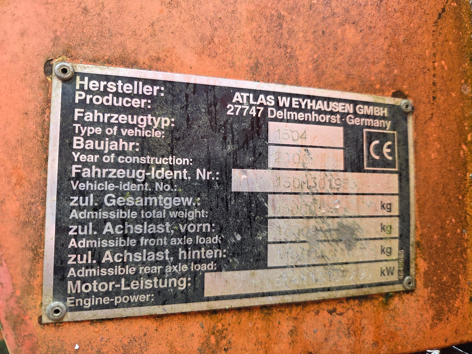 Holzvollernter del tipo Atlas 1504, Gebrauchtmaschine en Wolfersdorf (Imagen 2)