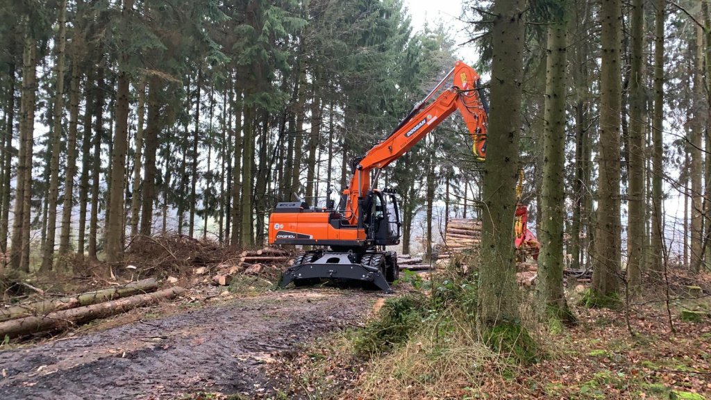Holzvollernter des Typs Doosan DX 210 Harvester Woody, Neumaschine in Hutthurm (Bild 3)
