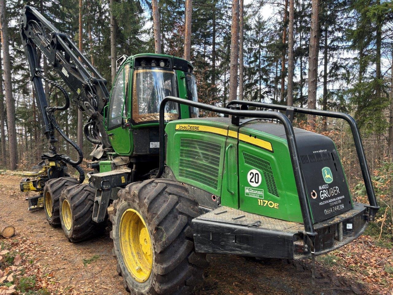 Holzvollernter du type John Deere 1170 E, Gebrauchtmaschine en Judenburg (Photo 4)