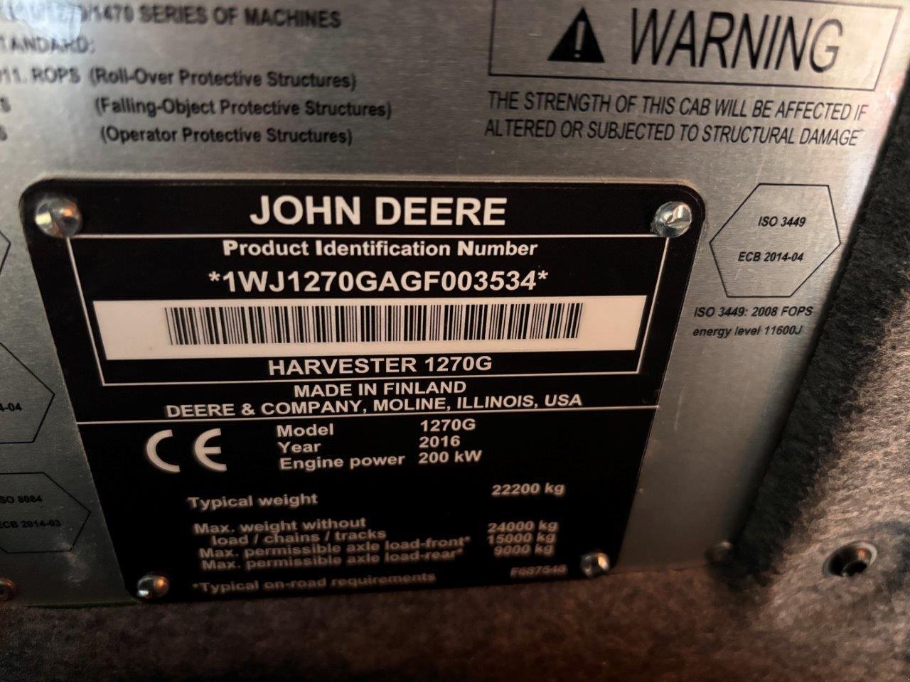 Holzvollernter типа John Deere 1270 G, Gebrauchtmaschine в Judenburg (Фотография 13)