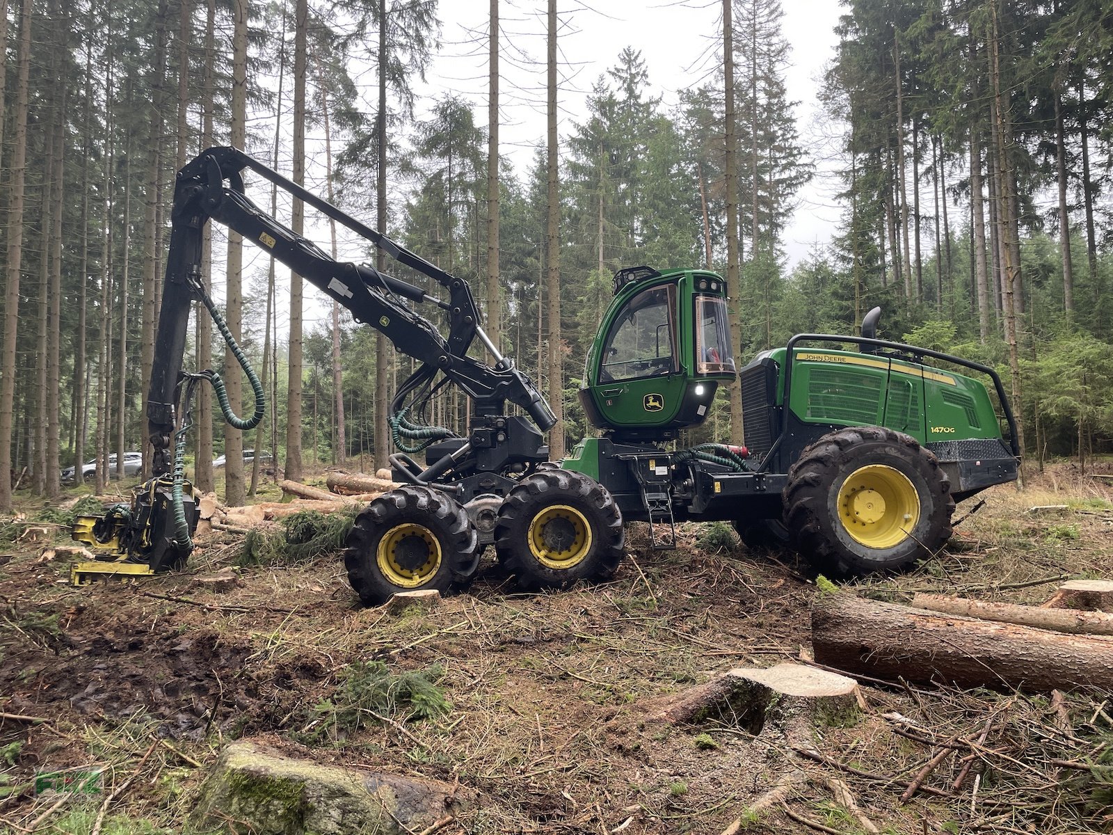 Holzvollernter Türe ait John Deere 1470G, Gebrauchtmaschine içinde Leinburg (resim 7)