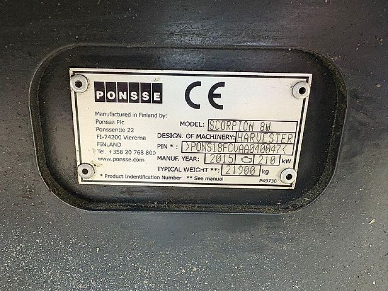 Holzvollernter du type Ponsse Scorpion 8W, Gebrauchtmaschine en Kaunas (Photo 24)