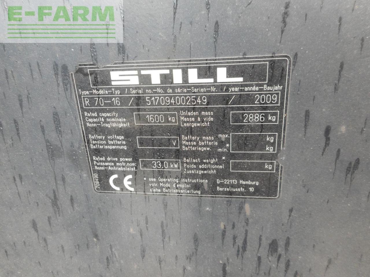 Hubgerüst tip Still r70-16 triplex + ss + ls + kabine, Gebrauchtmaschine in ST. NIKOLAI/DR. (Poză 8)