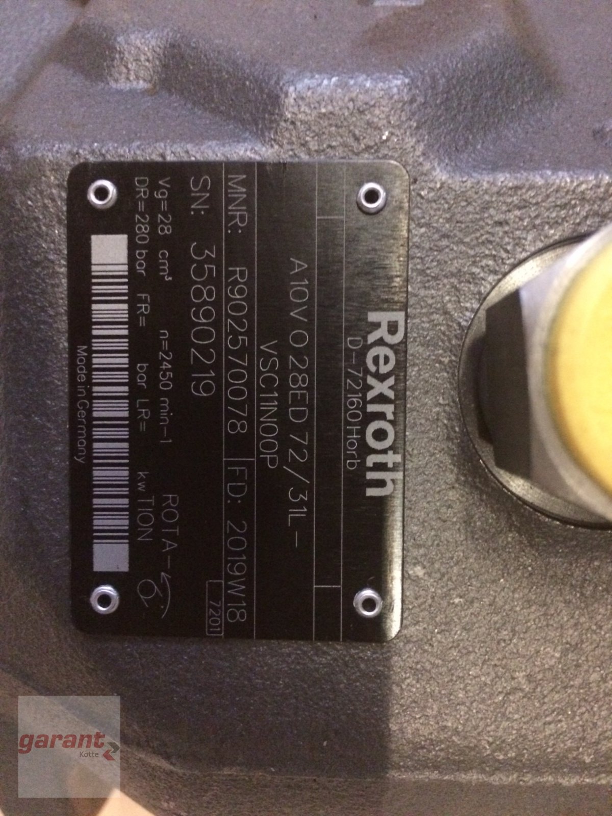 Hydraulik a típus Bosch Rexroth Hydraulikpumpe, Neumaschine ekkor: Rieste (Kép 2)