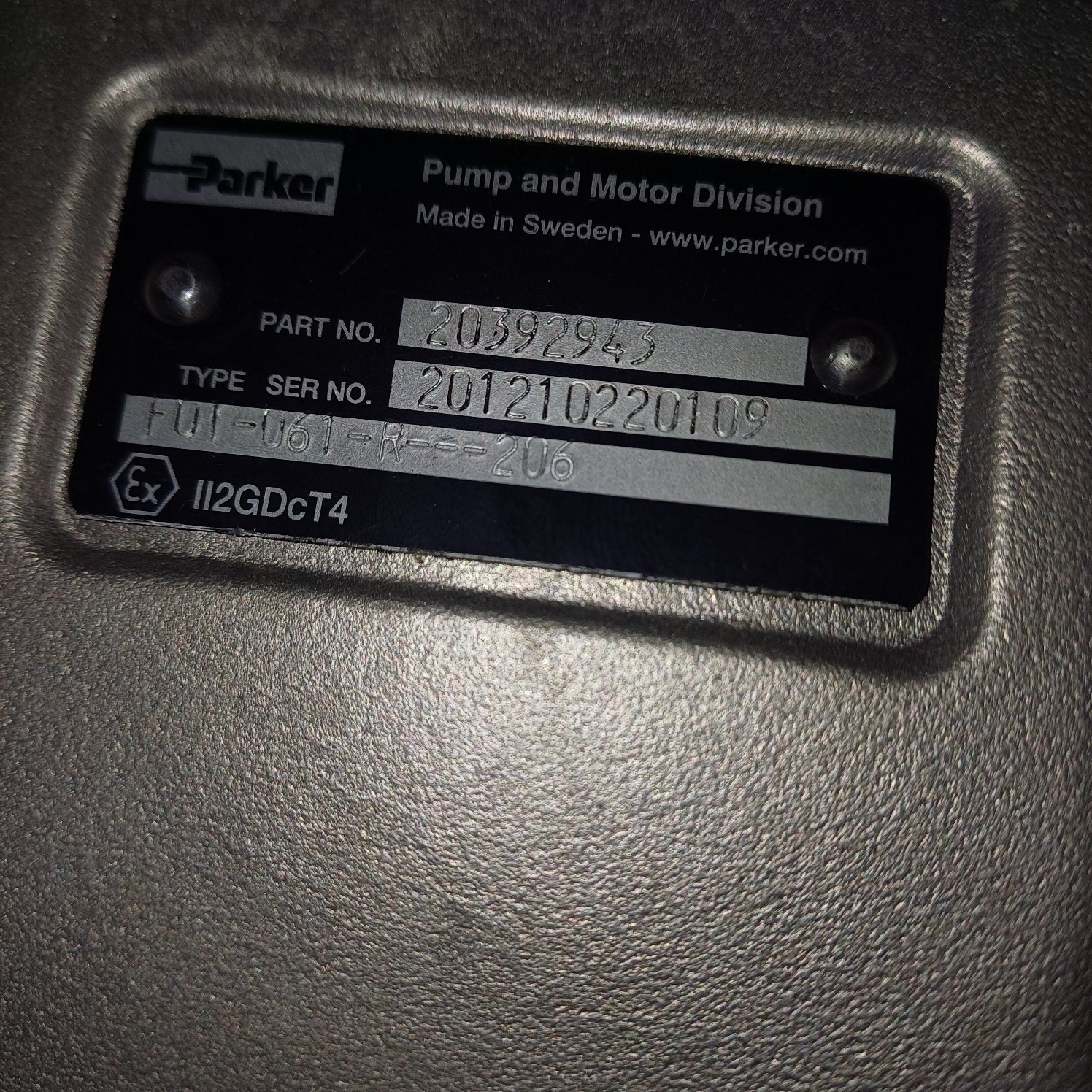 Hydraulik του τύπου Parker Typ  F01-=61-R, Neumaschine σε Bochum (Φωτογραφία 2)