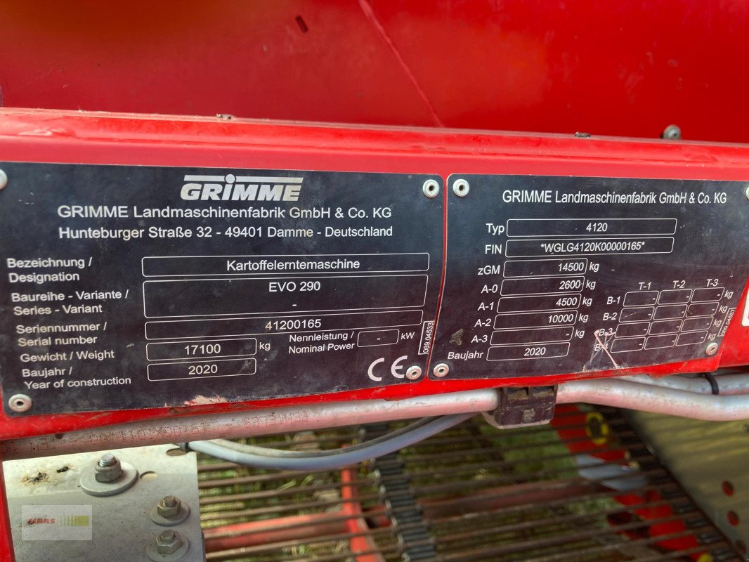Kartoffel-VE Türe ait Grimme EVO 290, Gebrauchtmaschine içinde Groß Germersleben (resim 17)