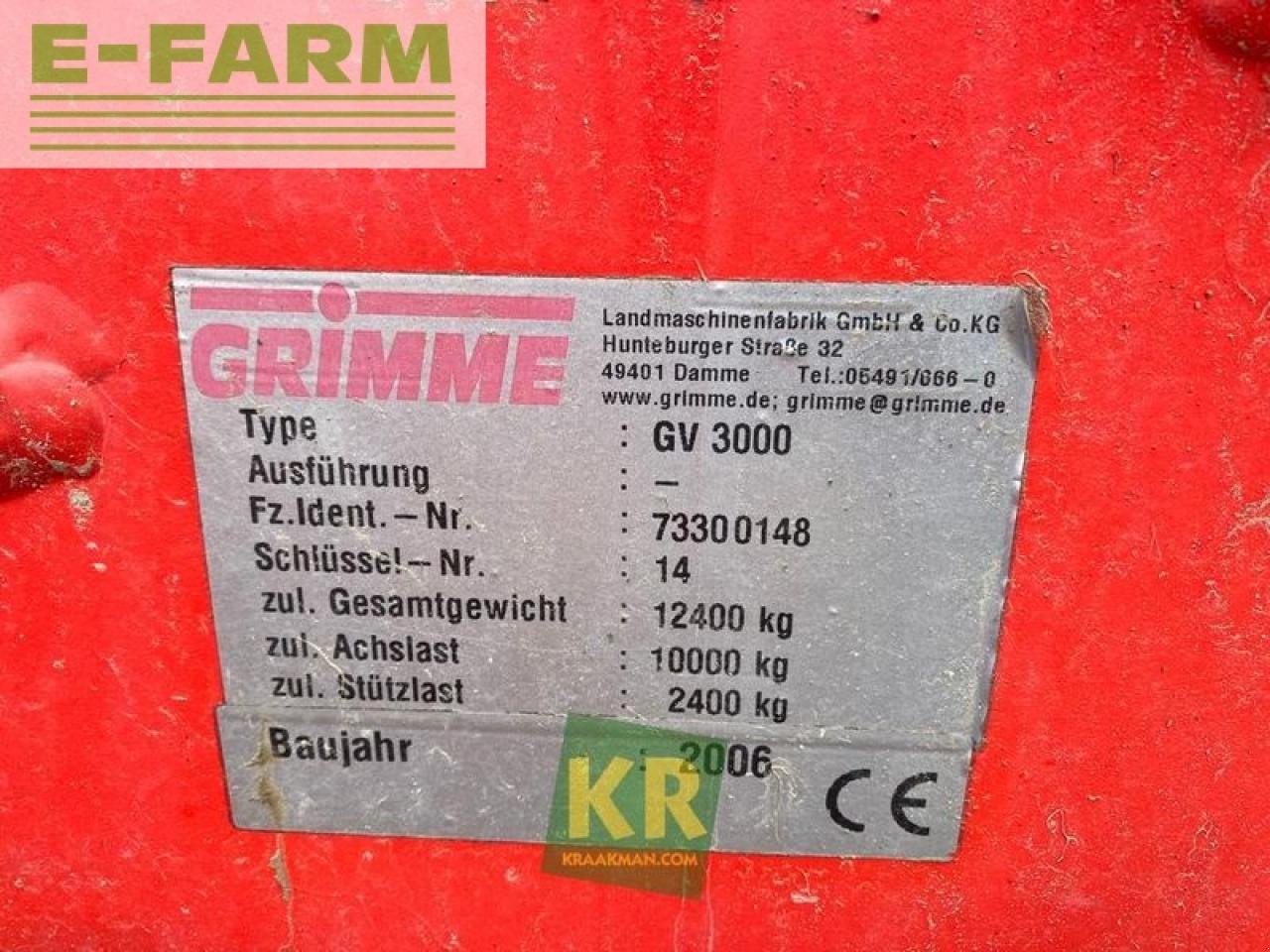 Kartoffel-VE a típus Grimme gv 3000 #28600, Gebrauchtmaschine ekkor: STEENBERGEN (Kép 15)