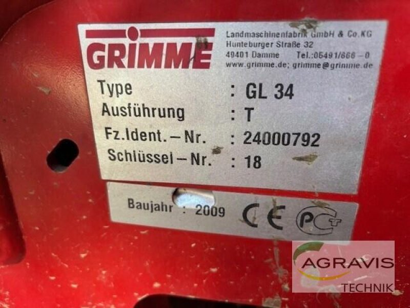 Kartoffellegemaschine typu Grimme GL 34 T, Gebrauchtmaschine v Wittingen (Obrázek 1)