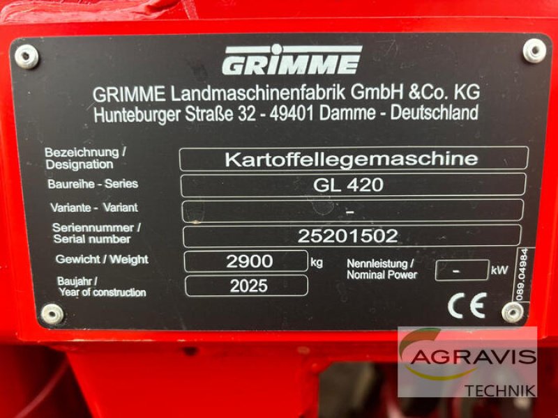 Kartoffellegemaschine des Typs Grimme GL 420, Neumaschine in Nienburg (Bild 17)