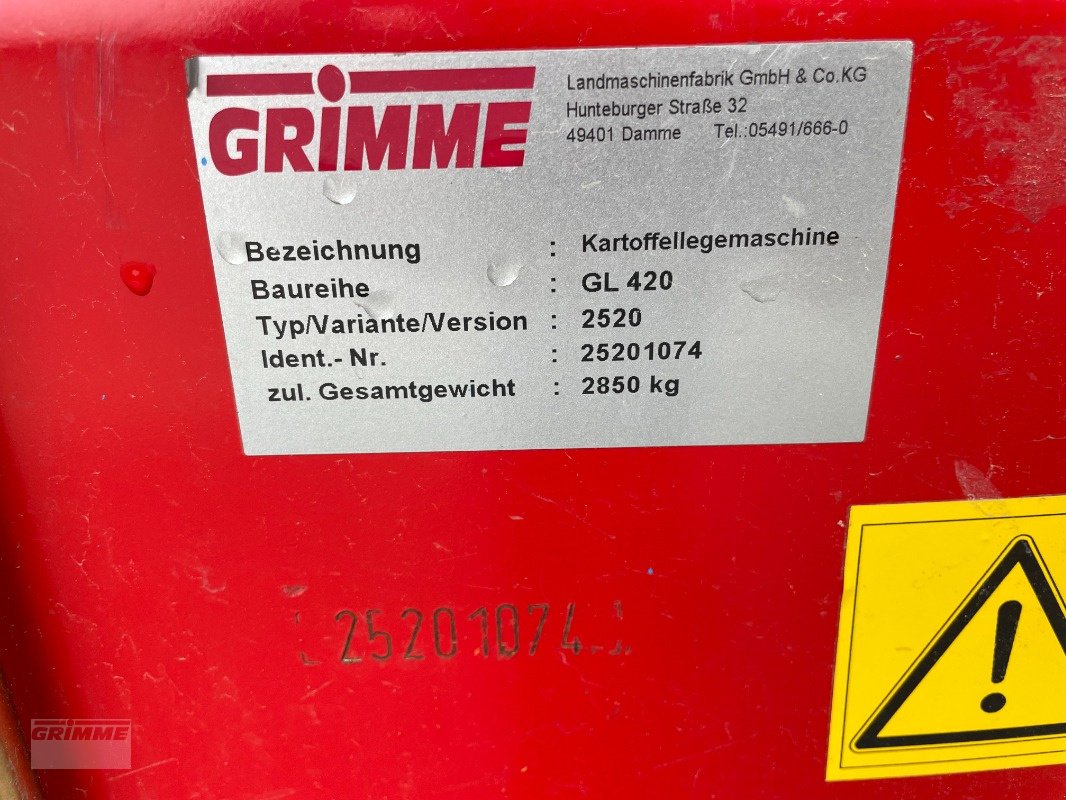 Kartoffellegemaschine типа Grimme GL 420, Gebrauchtmaschine в Roeselare (Фотография 7)