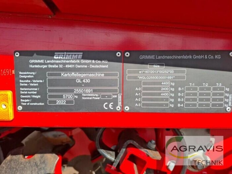Kartoffellegemaschine типа Grimme GL 430, Gebrauchtmaschine в Bardowick (Фотография 21)
