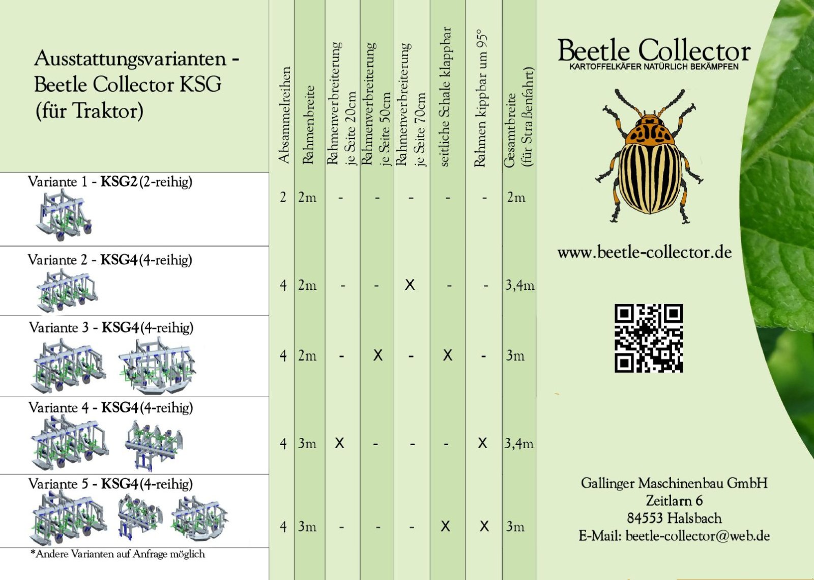 Kartoffelpflegetechnik del tipo Gallinger Maschinenbau Beetle Collector KSG 4, Neumaschine In Halsbach (Immagine 16)