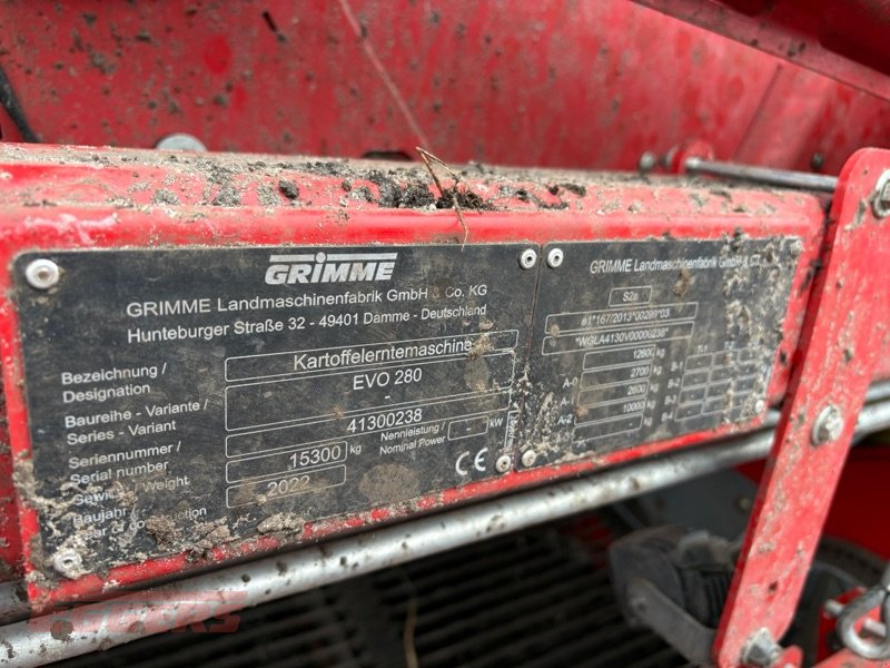 Kartoffelroder du type Grimme EVO 280 ClodSep, Gebrauchtmaschine en Suhlendorf (Photo 7)
