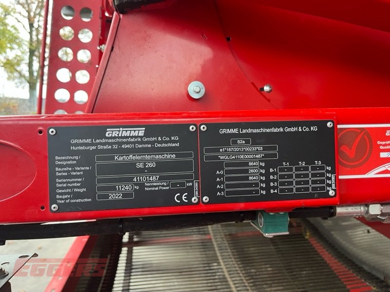 Kartoffelroder Türe ait Grimme SE 260 UB, Gebrauchtmaschine içinde Suhlendorf (resim 2)