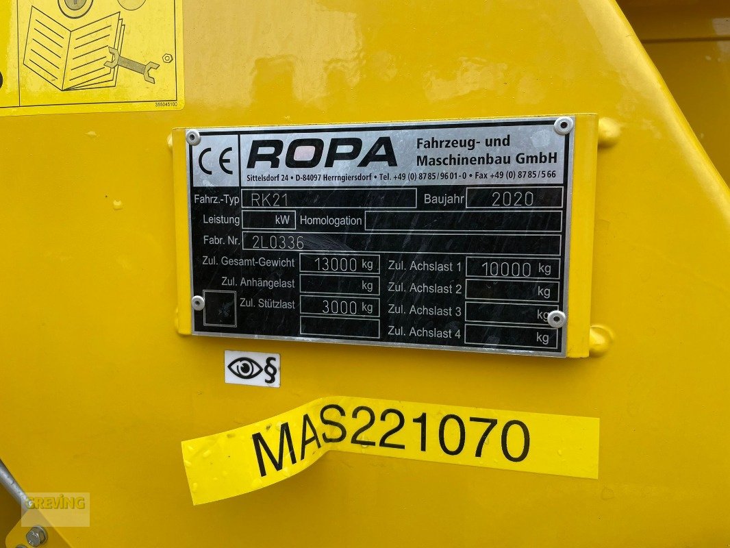 Kartoffelroder des Typs ROPA Keiler 2, Gebrauchtmaschine in Ahaus (Bild 19)