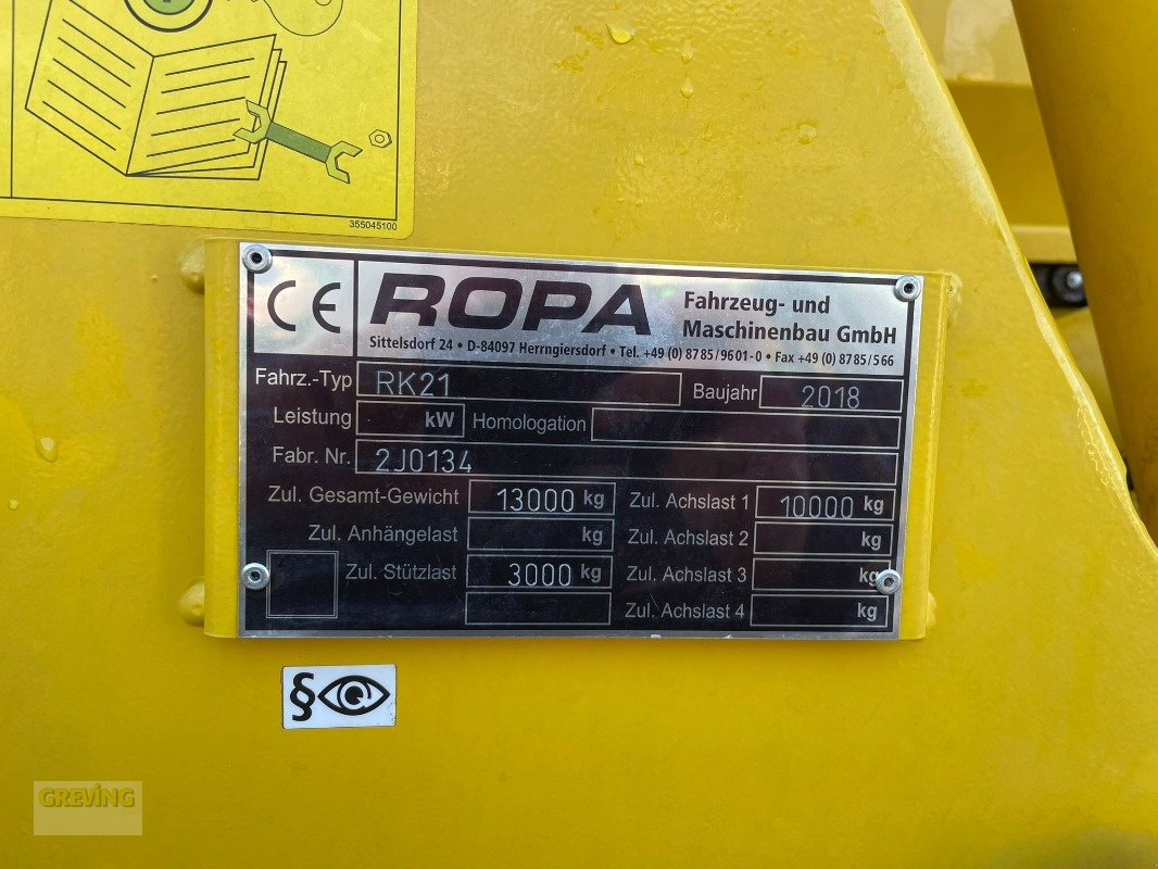 Kartoffelroder typu ROPA Keiler II RK21, Gebrauchtmaschine w Ahaus (Zdjęcie 19)