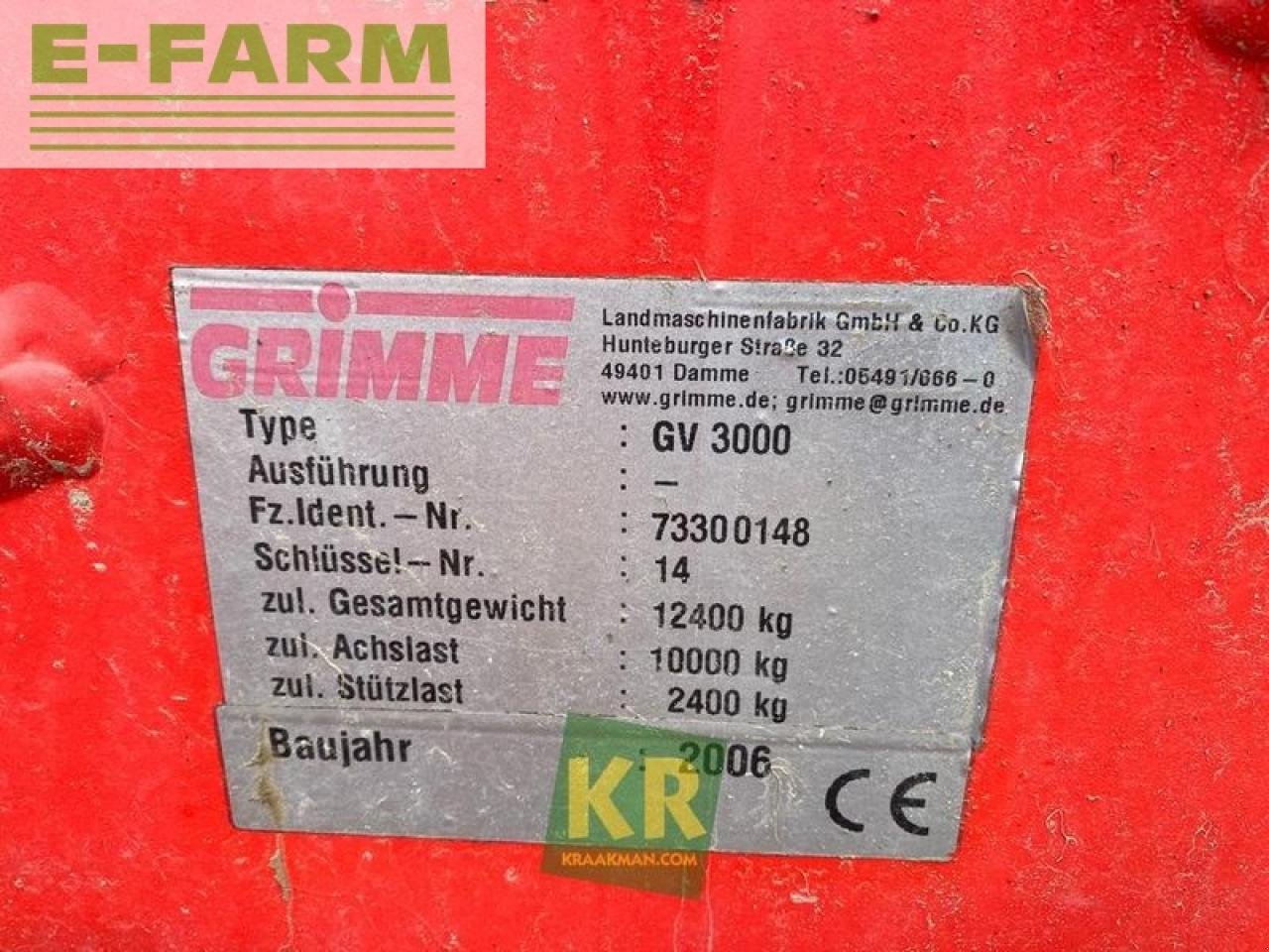 Kartoffelvollernter typu Grimme gv 3000 #28600, Gebrauchtmaschine v STEENBERGEN (Obrázek 15)