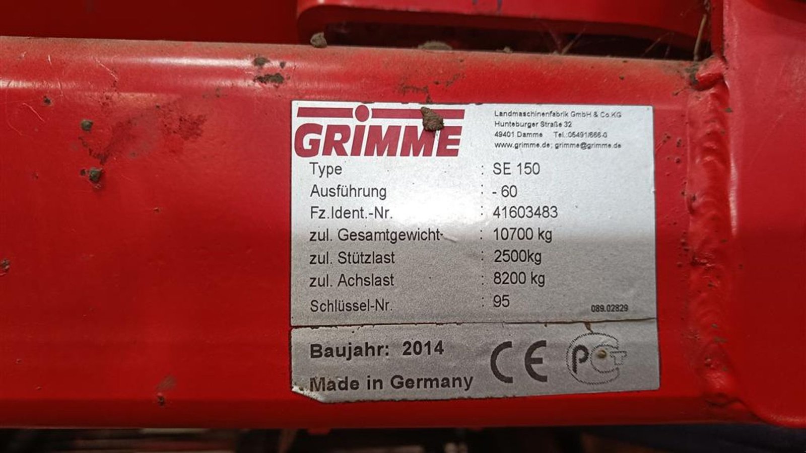 Kartoffelvollernter del tipo Grimme SE 150-60 Grimme SE 150-60, med hjultræk og med 1700 mm indføring., Gebrauchtmaschine In Egtved (Immagine 19)