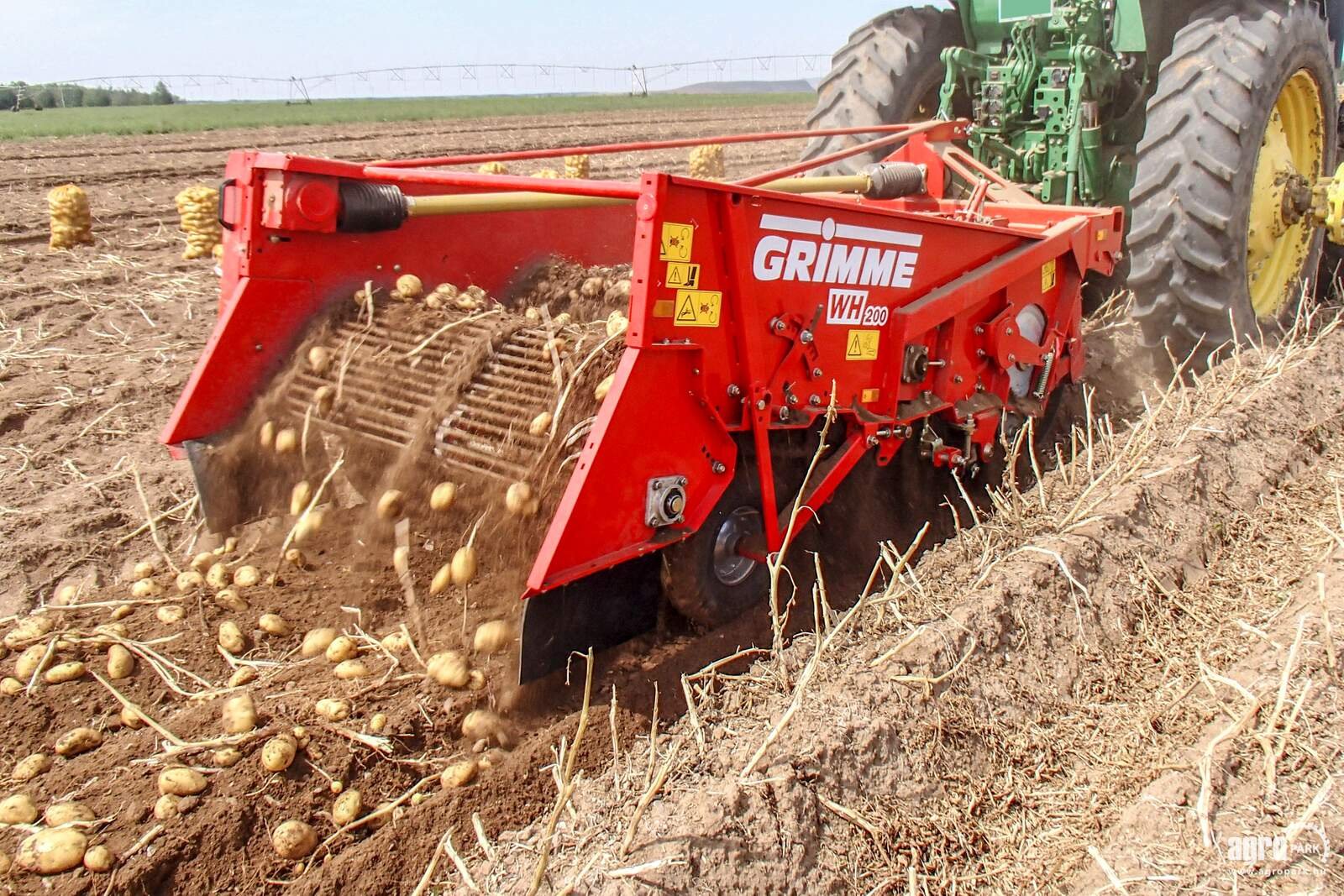 Kartoffelvollernter typu Grimme WH 200 trailed two-row windrower, 75 cm row spacing, 58 cm intake width, 4 spring-loaded disc coulters, Gebrauchtmaschine w Csengele (Zdjęcie 1)