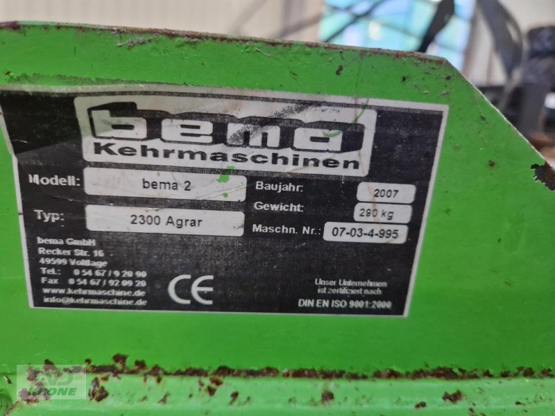 Kehrmaschine typu Bema 2300 Agrar, Gebrauchtmaschine v Spelle (Obrázek 6)