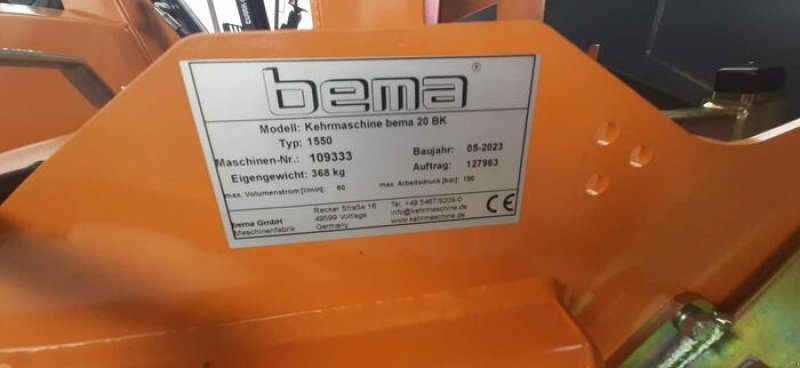 Kehrmaschine des Typs Bema BEMA 20-1550, Neumaschine in Kürten-Neuensaal (Bild 6)