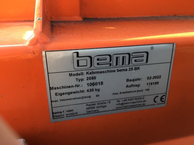 Kehrmaschine del tipo Bema bk25, Gebrauchtmaschine en Nauen (Imagen 4)