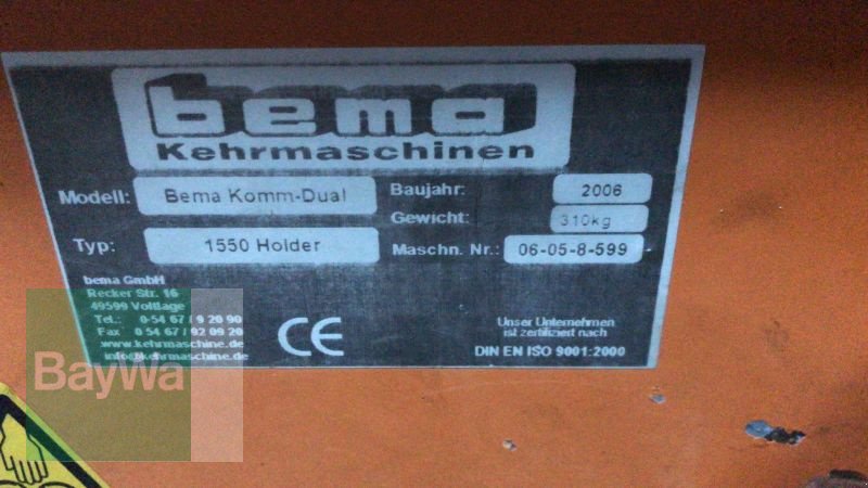 Kehrmaschine van het type Bema DUAL 1550 Holder, Gebrauchtmaschine in Mindelheim (Foto 15)