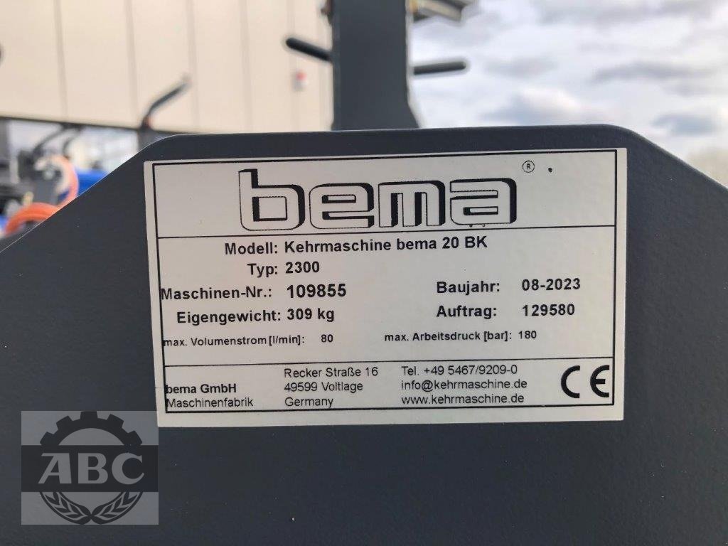 Kehrmaschine tip Bema DUAL 2300 STAPLERANBAU, Neumaschine in Klein Bünzow (Poză 5)
