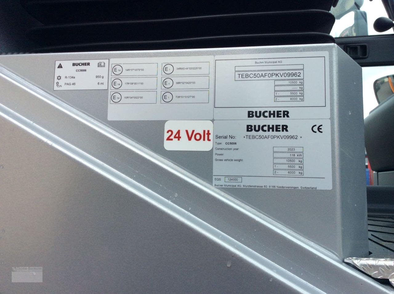 Kehrmaschine des Typs Bucher CityCat 5006 50 km/h, Mietmaschine in Prüm (Bild 7)