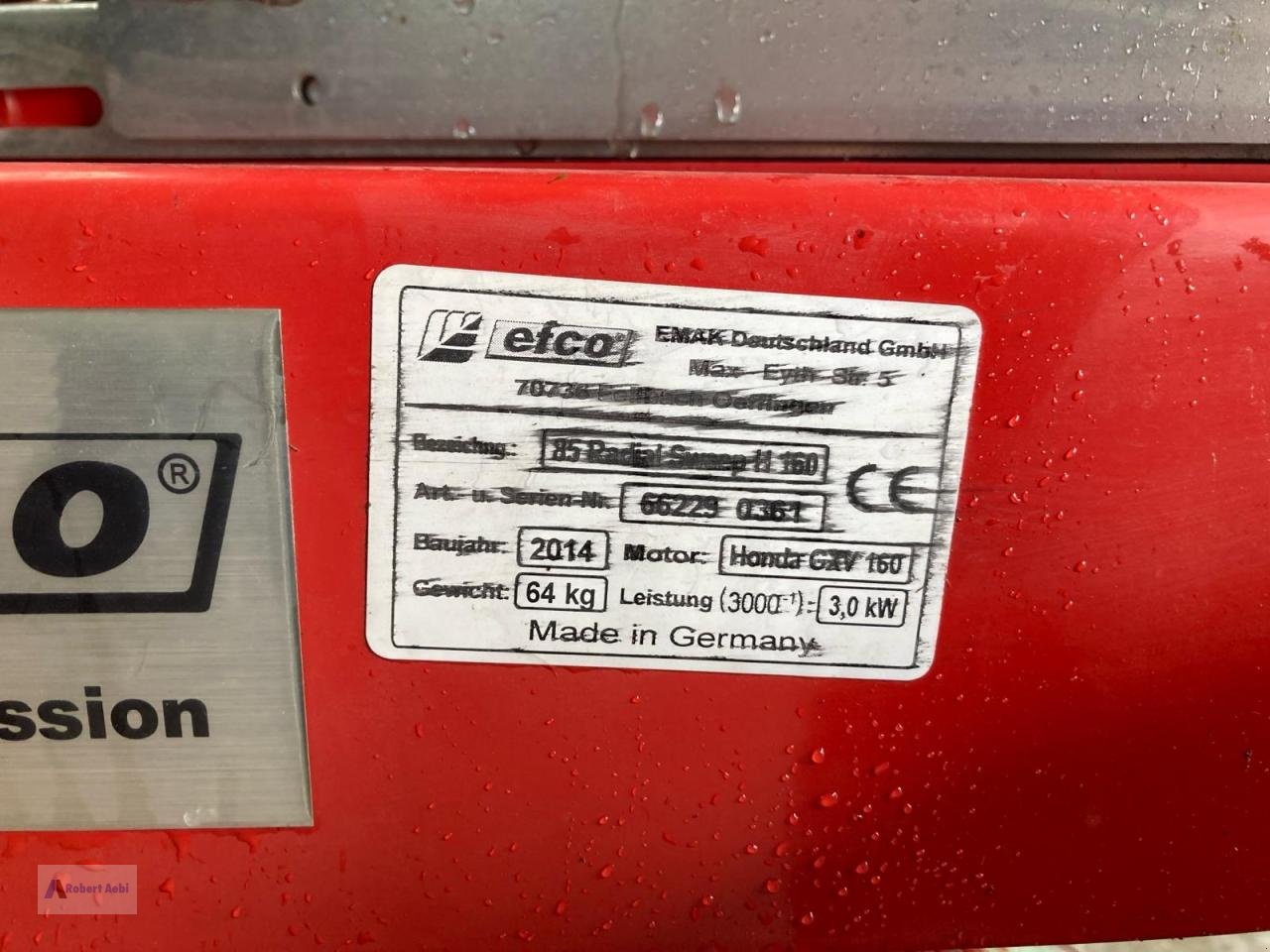 Kehrmaschine of the type Efco 85 Radial Sweep H160, Gebrauchtmaschine in Wittlich (Picture 3)