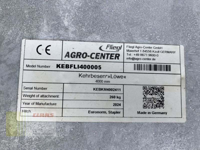 Kehrmaschine του τύπου Fliegl KEBFLI400005 LÖWE 4.000MM, Neumaschine σε Schwend (Φωτογραφία 15)
