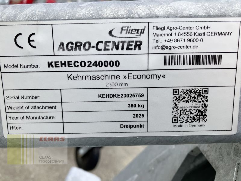 Kehrmaschine του τύπου Fliegl KEHECO240000 ECONOMY 2.300MM, Neumaschine σε Hof (Φωτογραφία 10)