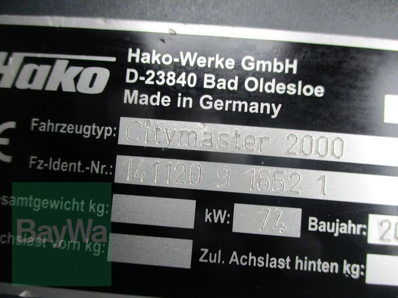 Kehrmaschine des Typs Hako HAKO CITYMASTER 2000 # 464, Gebrauchtmaschine in Schönau b.Tuntenhausen (Bild 14)