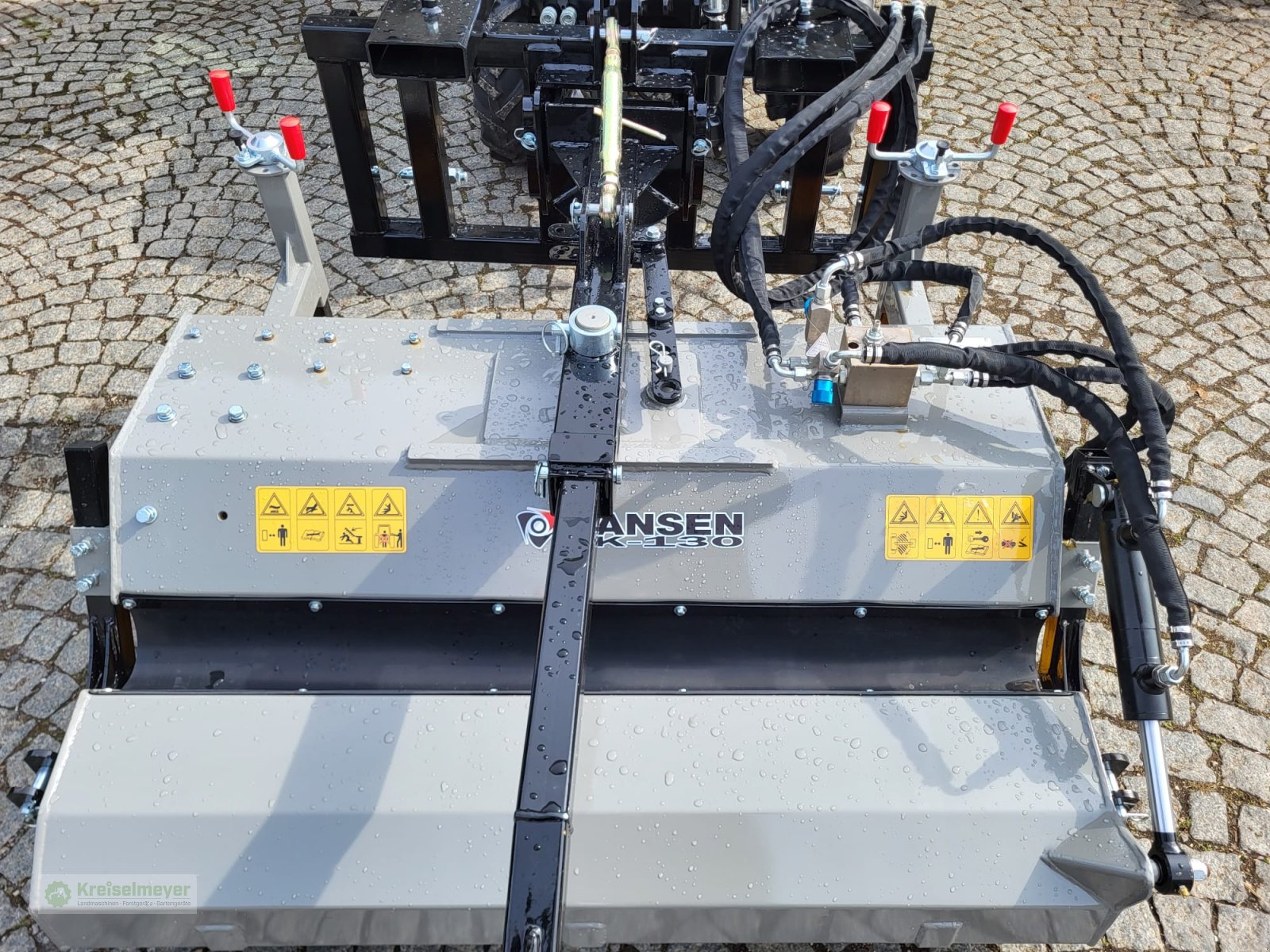 Kehrmaschine des Typs Jansen JK-130 hydraulische Kombikehrbürste Kombi-Anbau Euronorm- / 3-Punkt- / Palettengabel-Aufnahme inkl. hydr. Entleerung NEU, Neumaschine in Feuchtwangen (Bild 4)