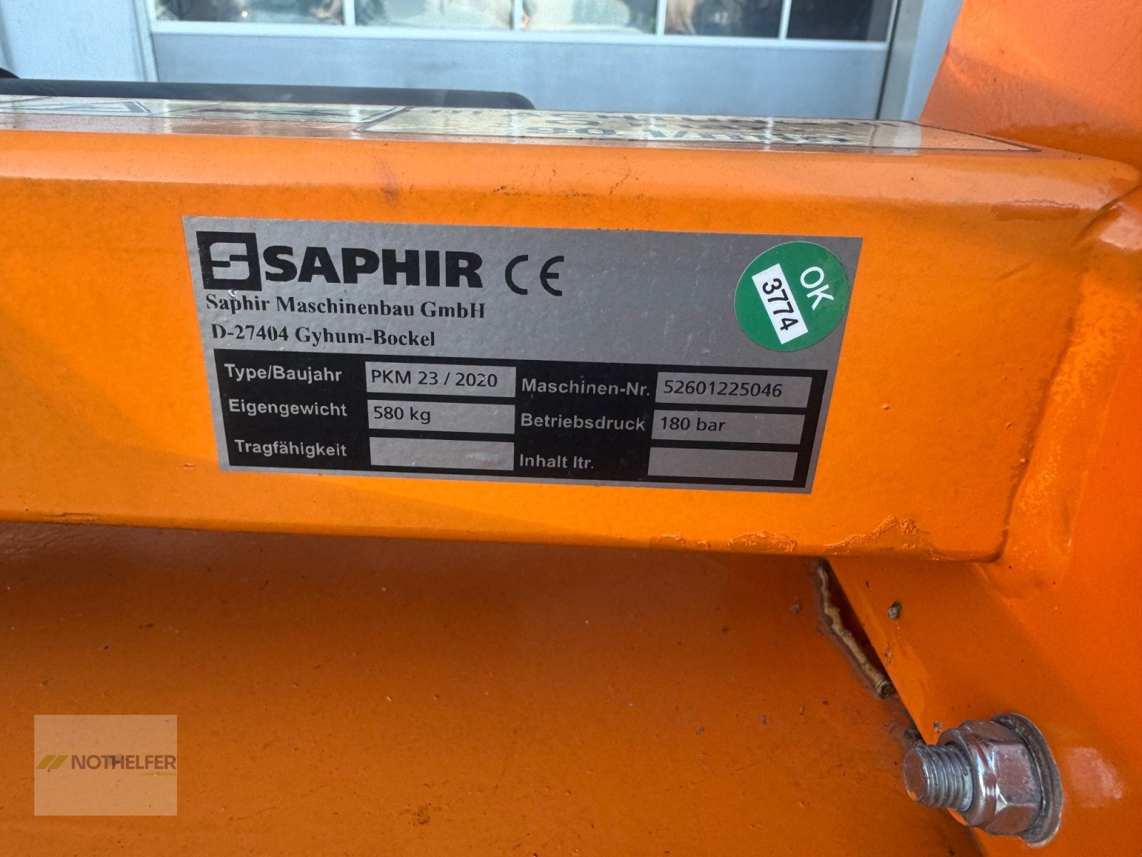 Kehrmaschine of the type Saphir PKM 23, Gebrauchtmaschine in Pforzen (Picture 7)