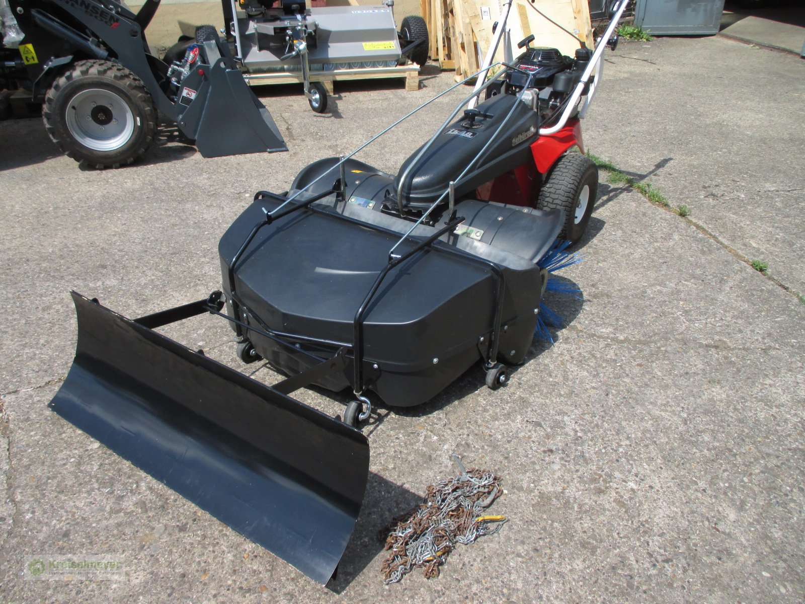 Kehrmaschine typu Tielbürger TK 48 Prof. Honda Motor 100 cm Arbeitsbreite mit Behälter neuwertig, Gebrauchtmaschine v Feuchtwangen (Obrázek 4)