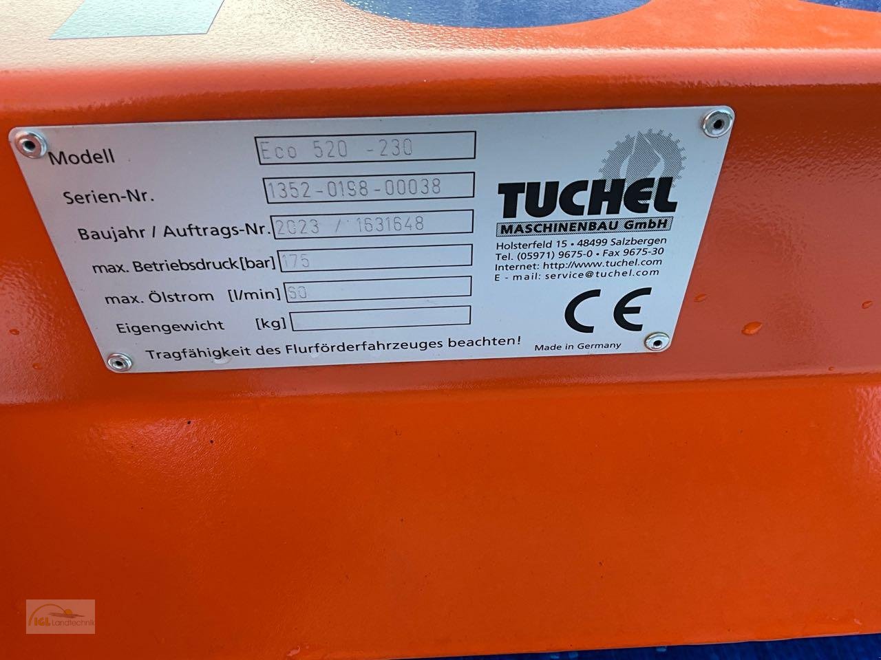Kehrmaschine des Typs Tuchel ECO 230, Neumaschine in Pfreimd (Bild 5)