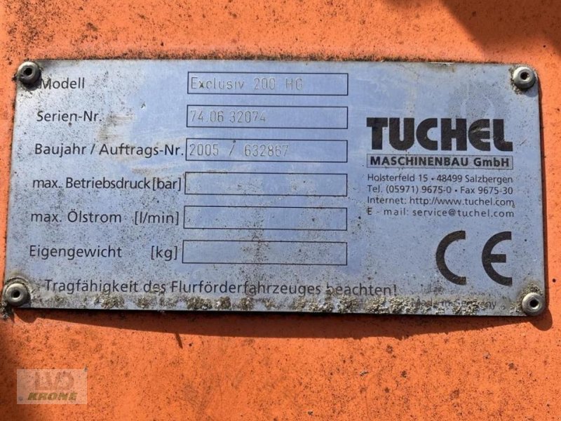 Kehrmaschine a típus Tuchel Exclusiv 200 HG, Gebrauchtmaschine ekkor: Spelle (Kép 3)