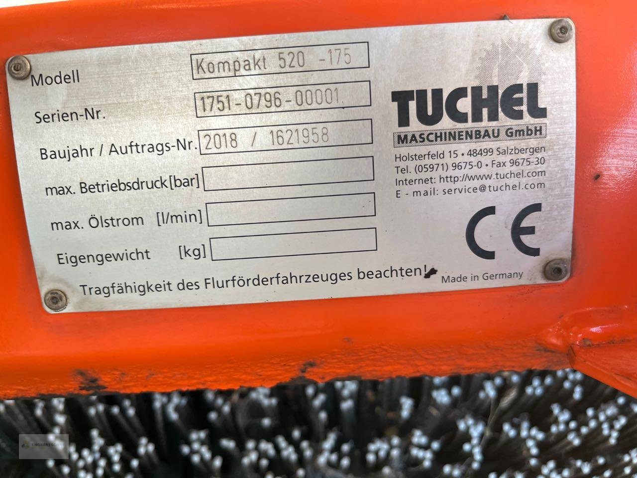 Kehrmaschine tipa Tuchel Kompakt 520-175, Gebrauchtmaschine u Twist - Rühlerfeld (Slika 4)