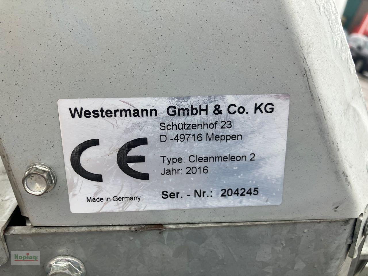 Kehrmaschine del tipo Westermann Cleanmeleon 2, Gebrauchtmaschine en Bakum (Imagen 14)