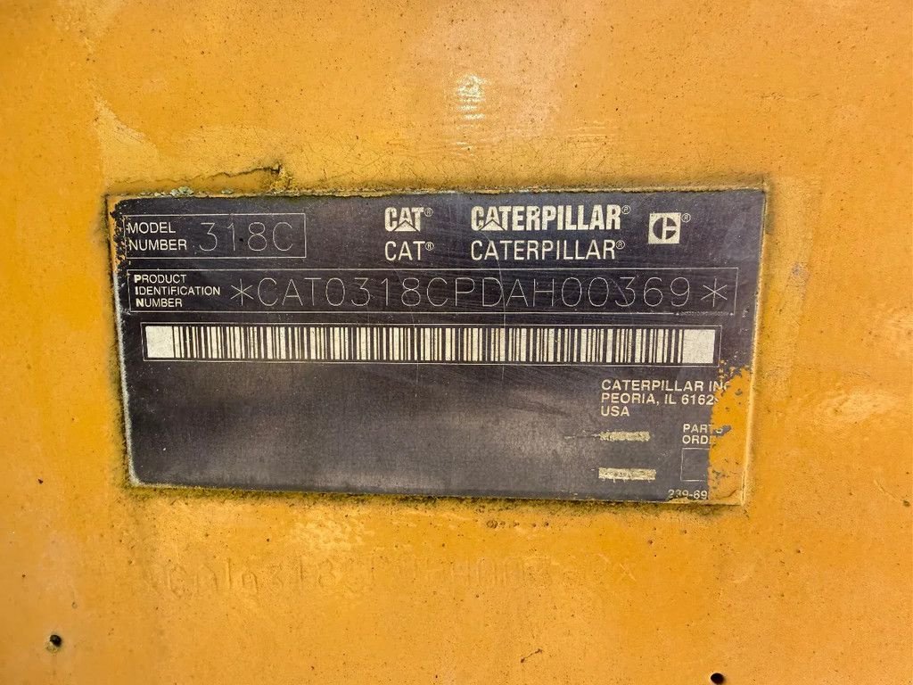 Kettenbagger типа Caterpillar 318C, Gebrauchtmaschine в Doetinchem (Фотография 8)